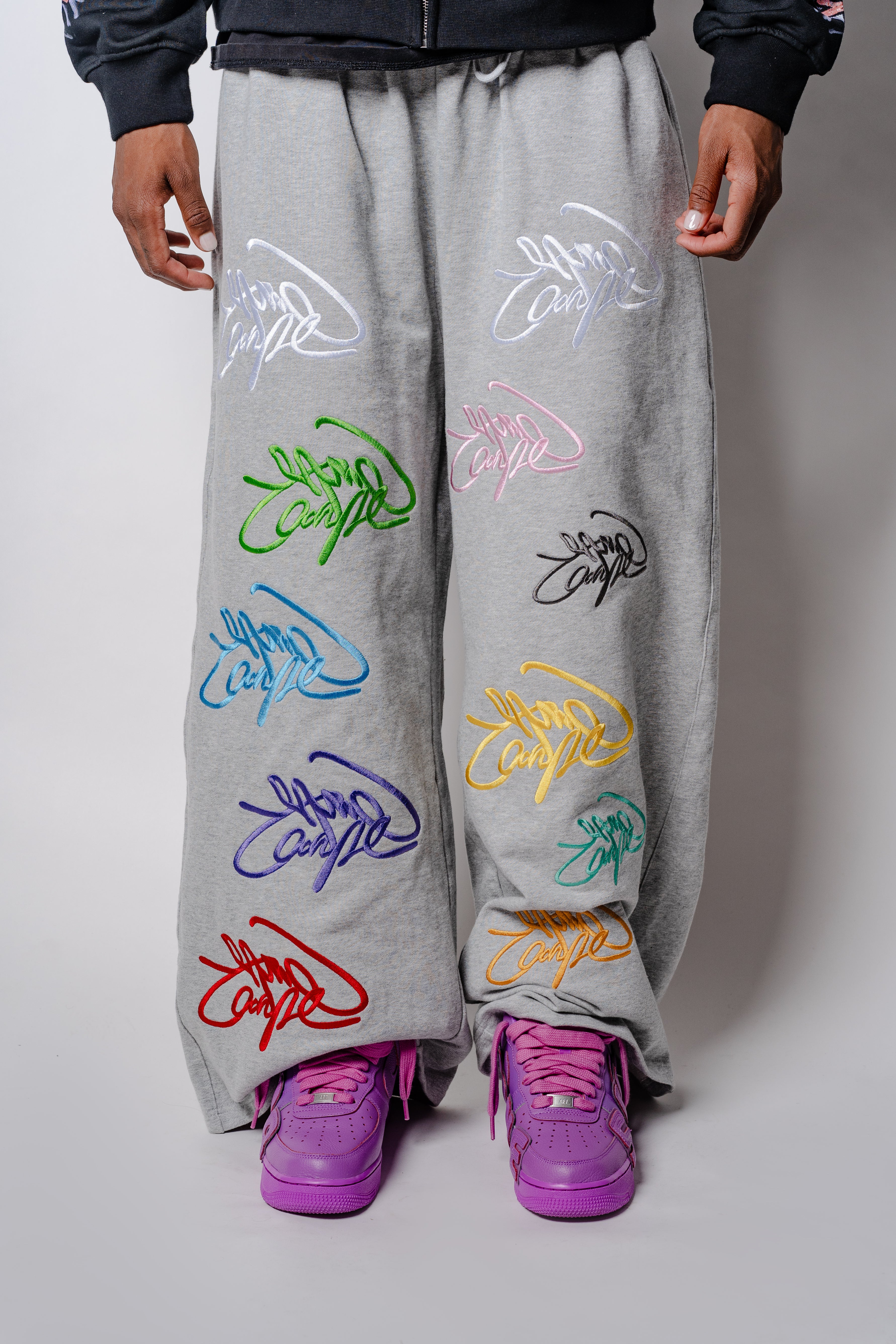 Grey "Graffiti" Sweats