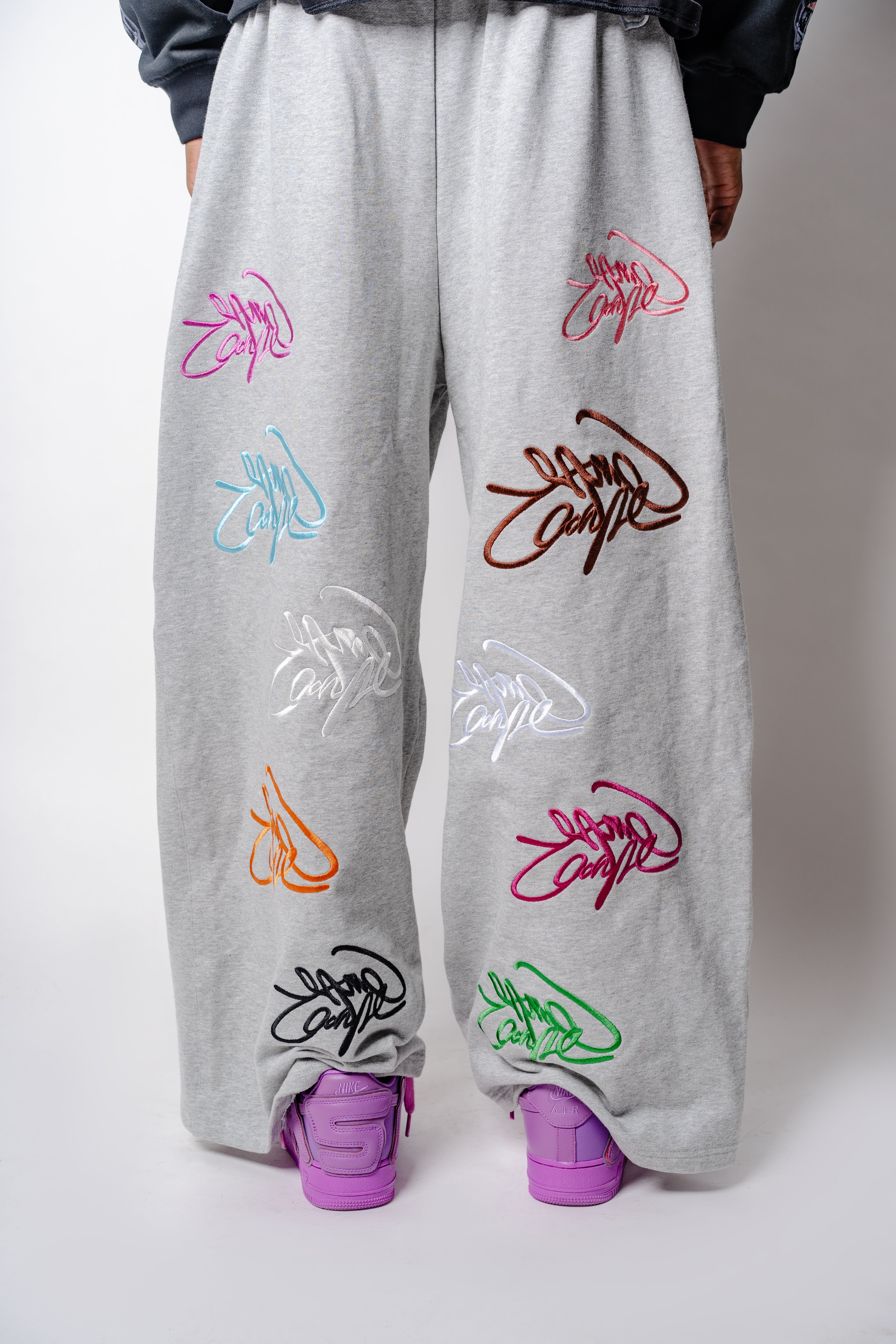 Grey "Graffiti" Sweats