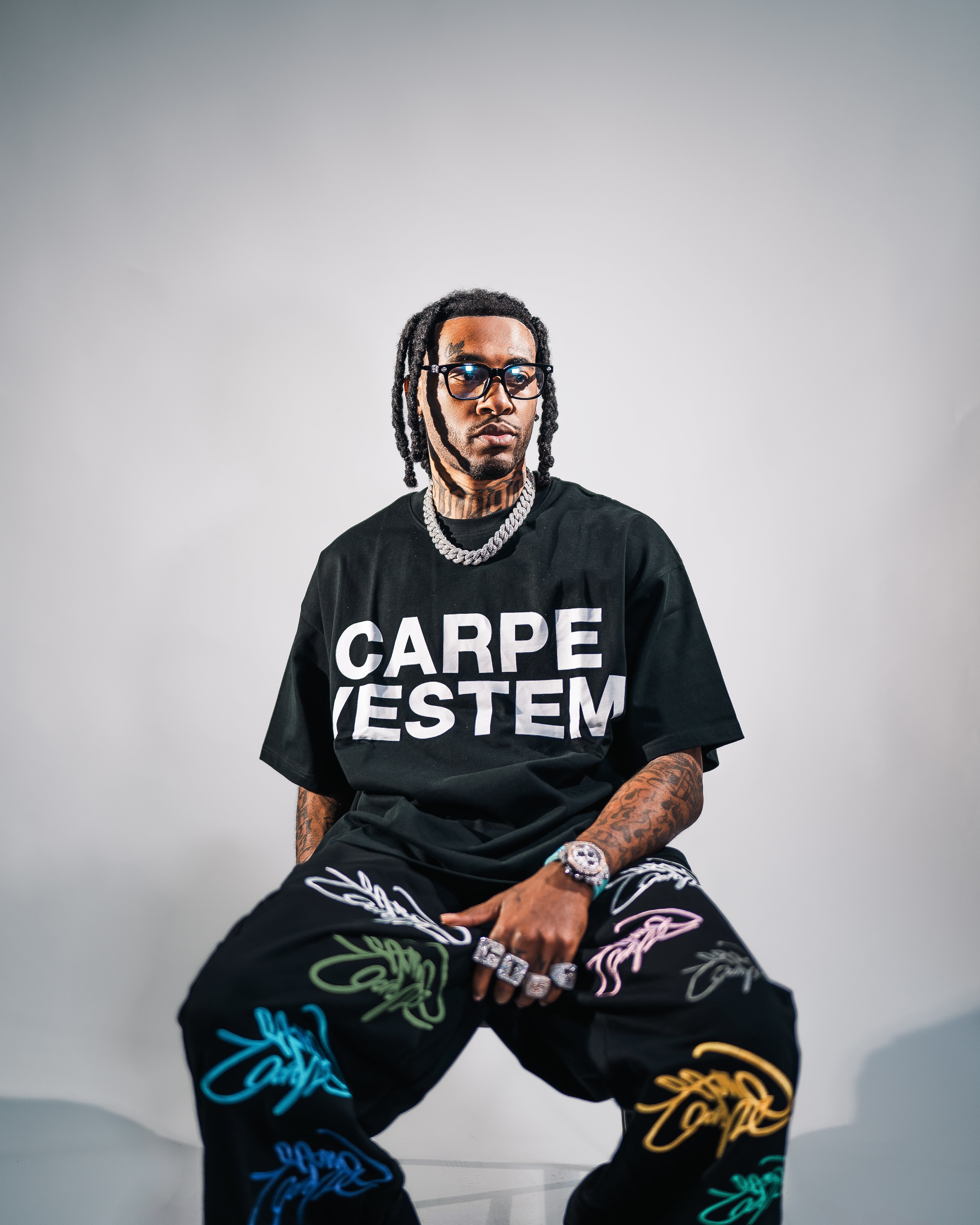 Black "Graffiti" Sweats