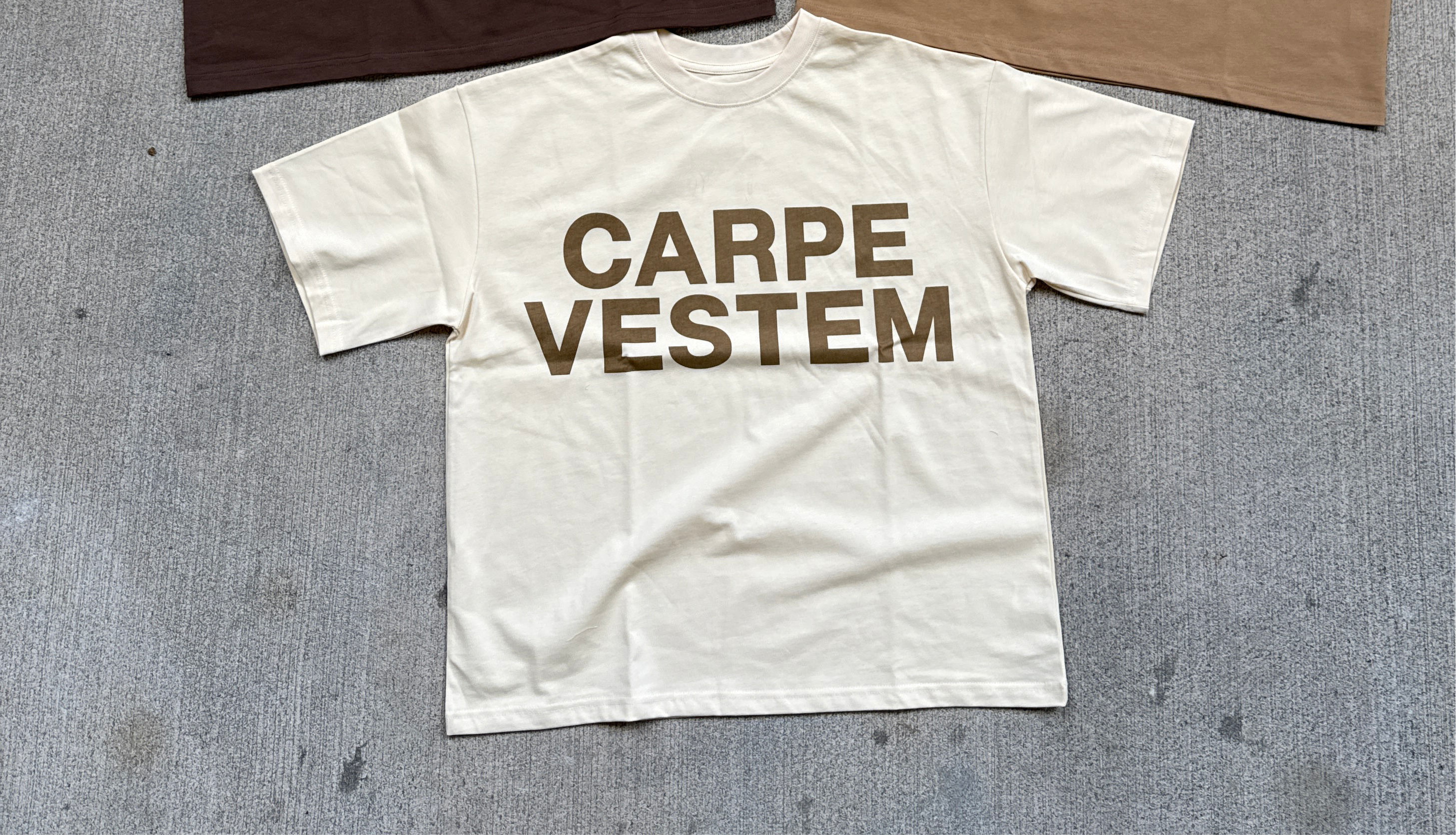 Cream Mirror Tee
