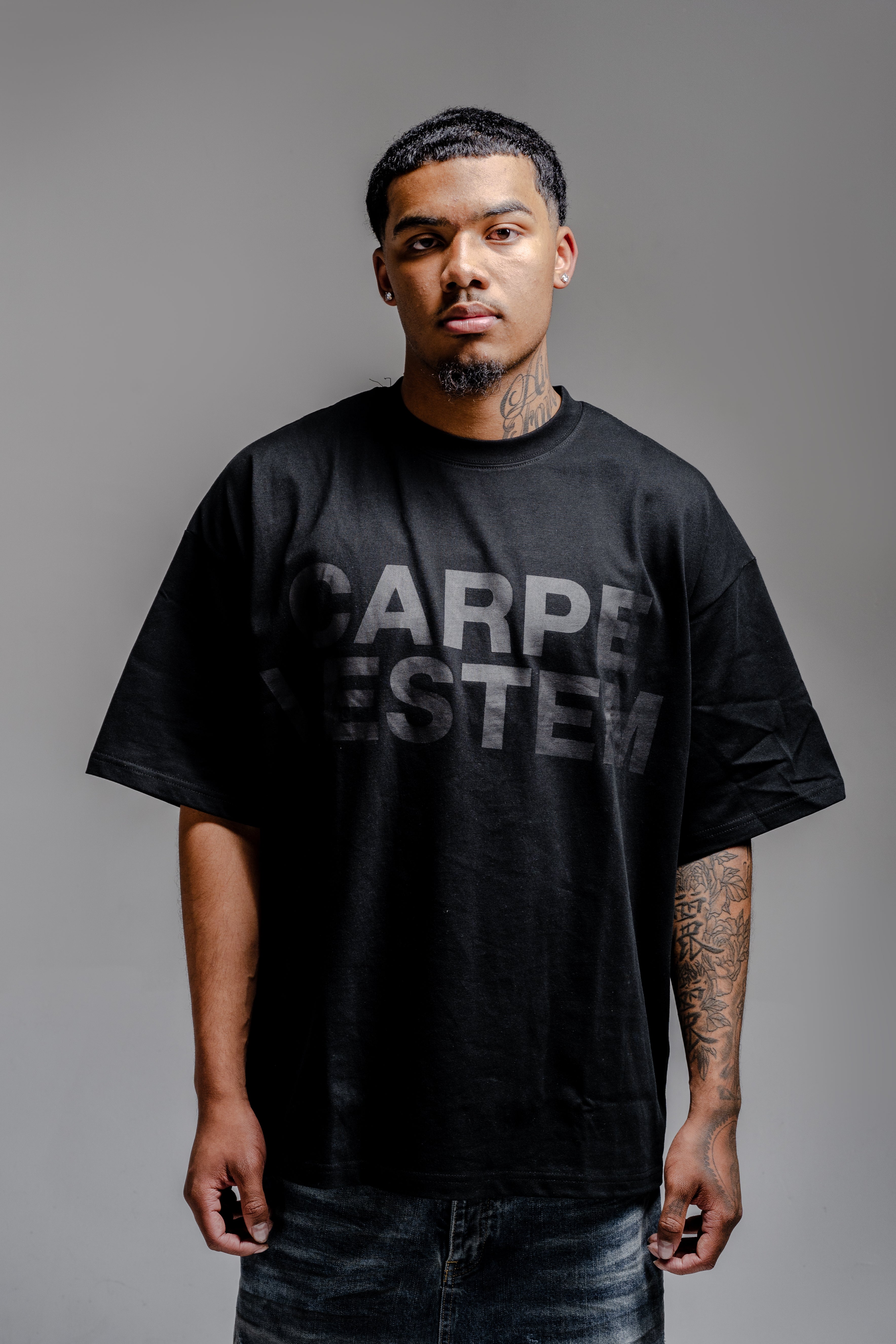Black On Black Mirror Tee