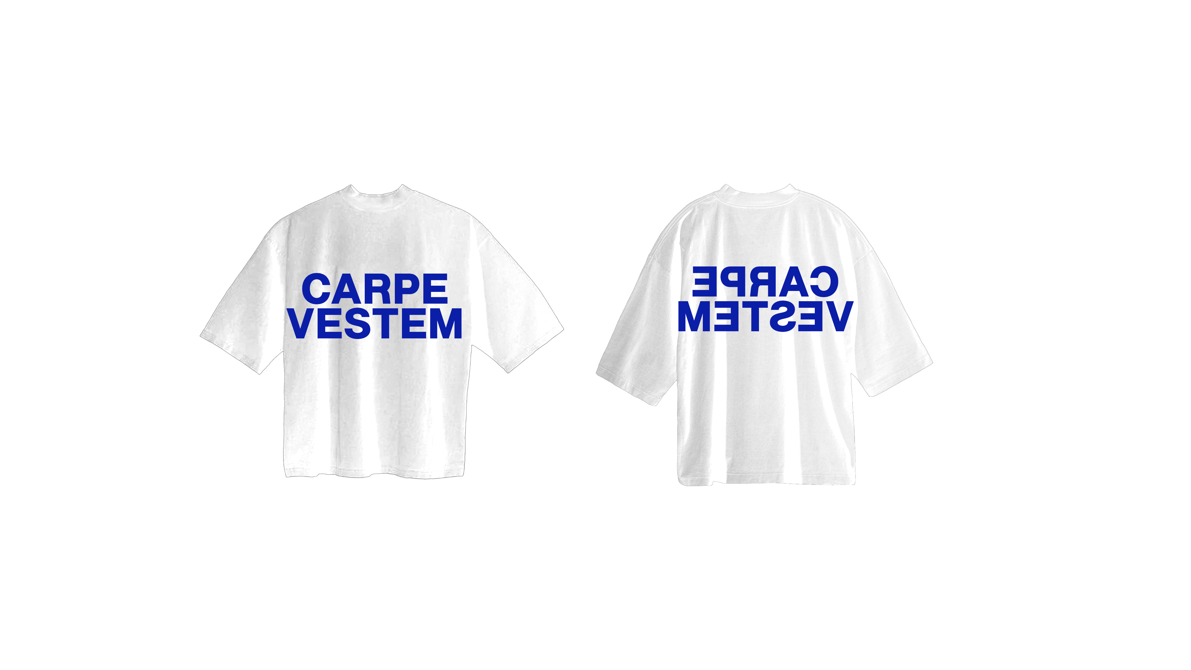 Blue & White Mirror Tee