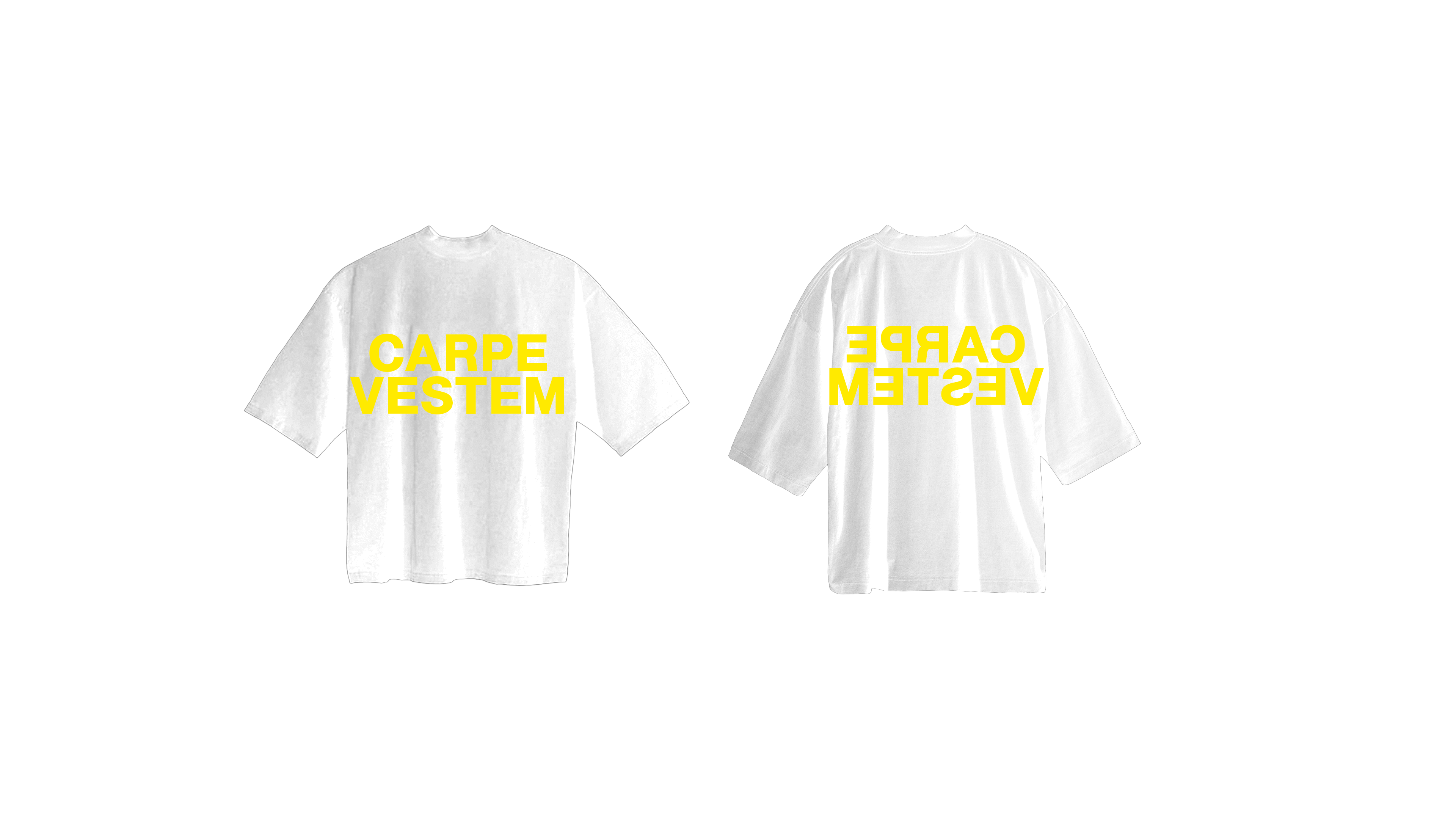 Yellow & White Mirror Tee