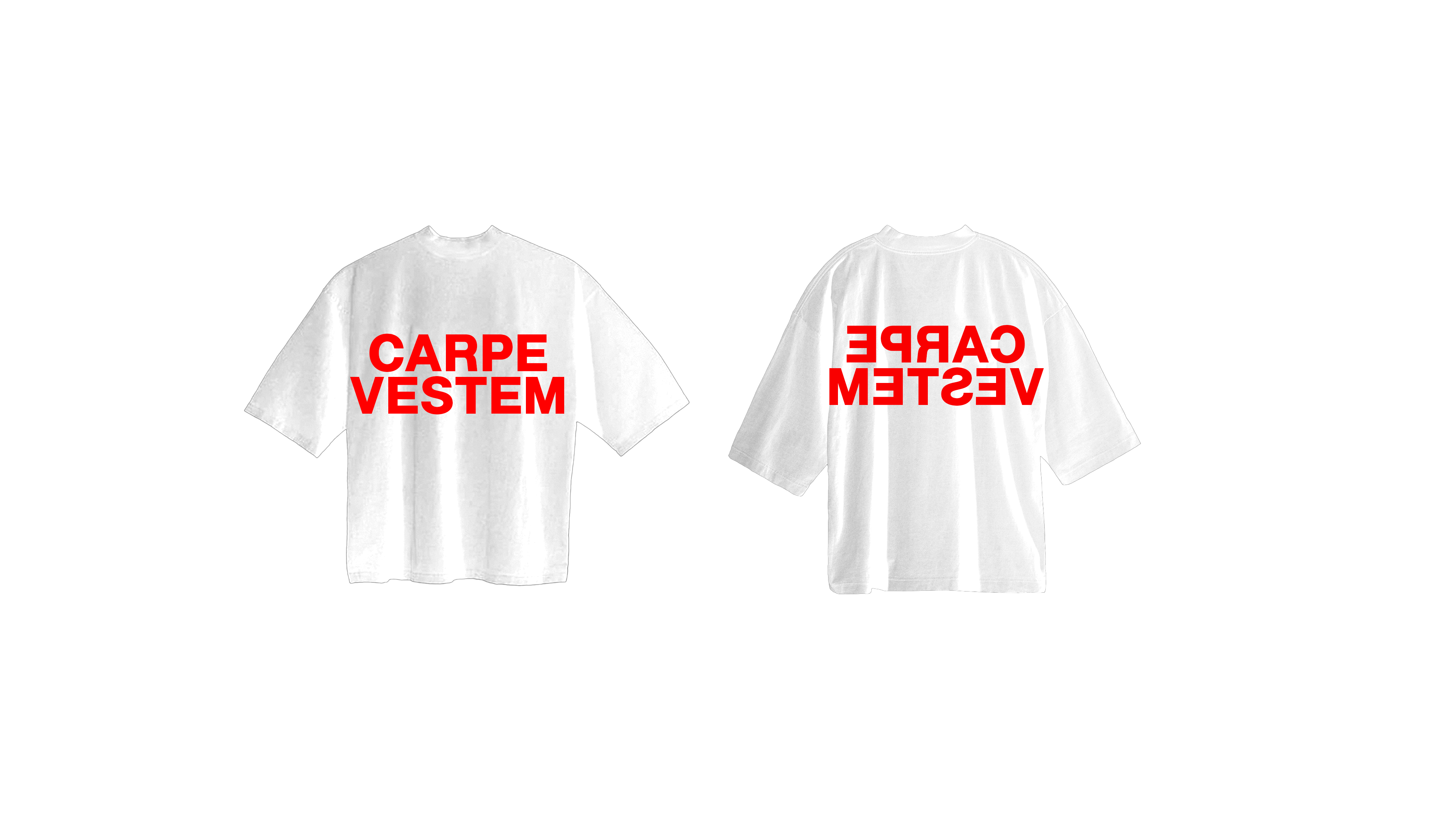 Red & White Mirror Tee