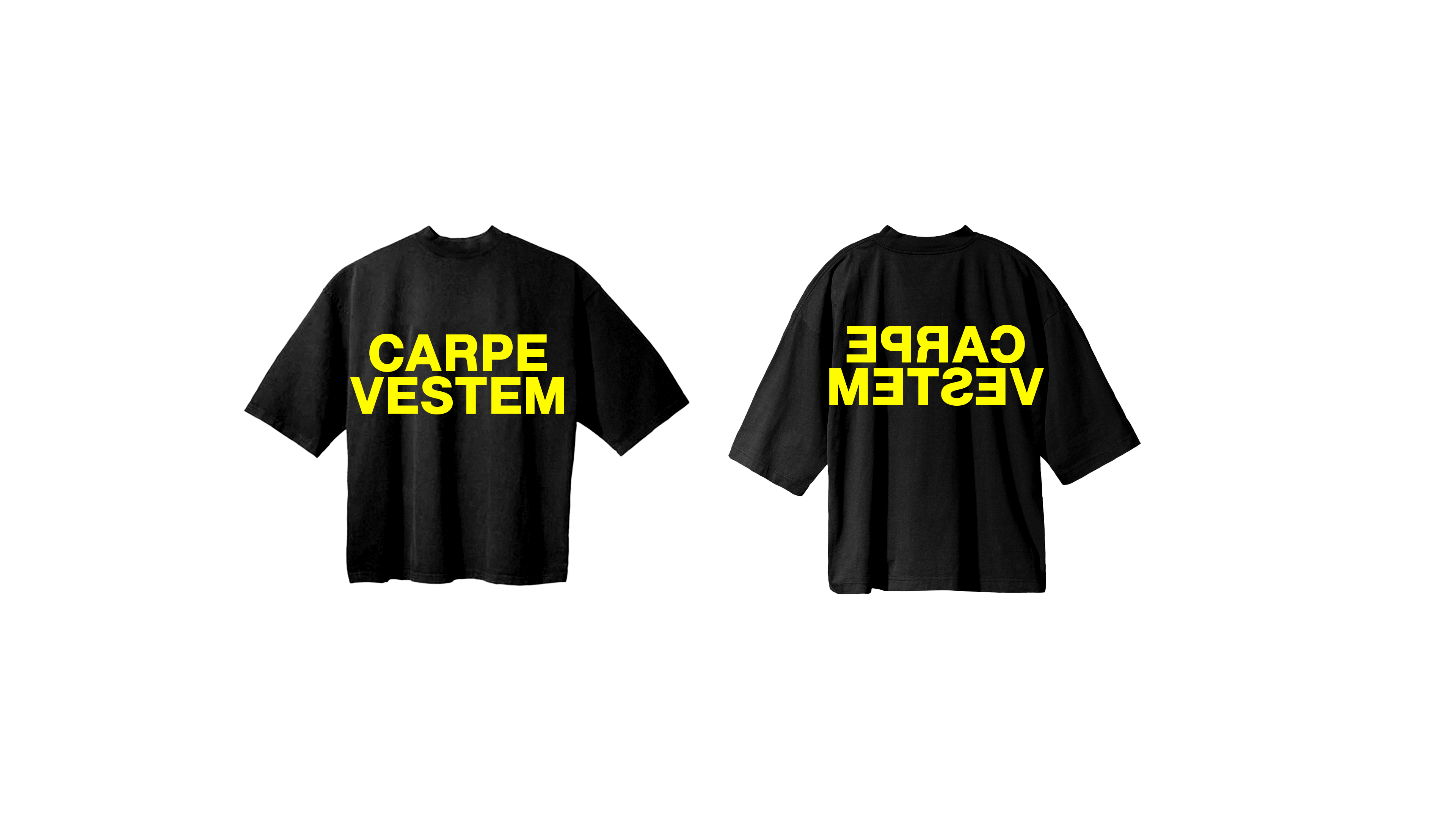 Black & Yellow Mirror Tee