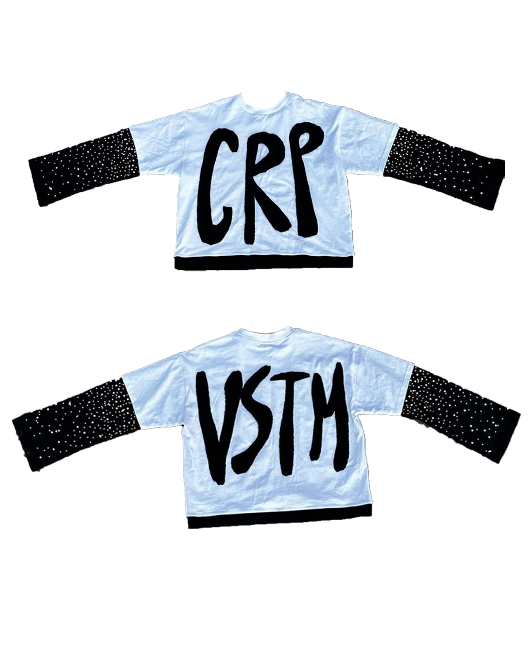 White "We All Shine" Rhinestone Long Sleeve Shirt