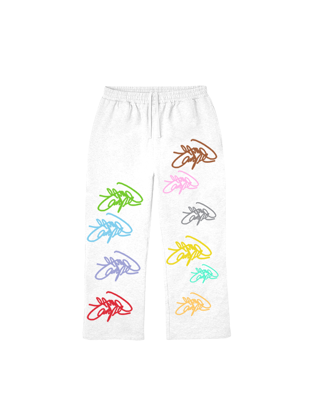 White "Graffiti" Sweats
